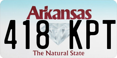 AR license plate 418KPT