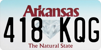 AR license plate 418KQG