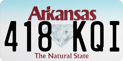 AR license plate 418KQI