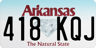 AR license plate 418KQJ