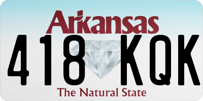 AR license plate 418KQK