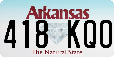 AR license plate 418KQO