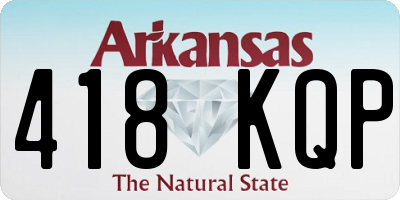 AR license plate 418KQP