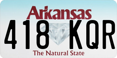 AR license plate 418KQR