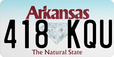 AR license plate 418KQU