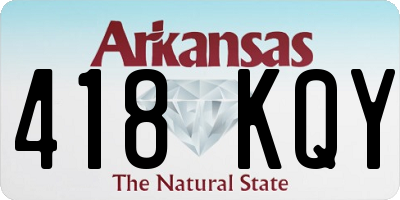 AR license plate 418KQY