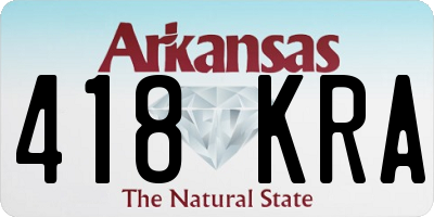 AR license plate 418KRA