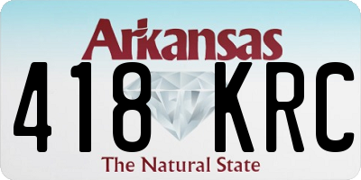 AR license plate 418KRC