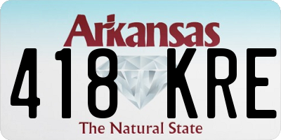AR license plate 418KRE