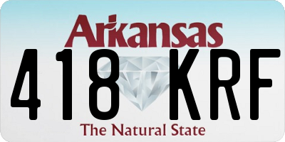 AR license plate 418KRF