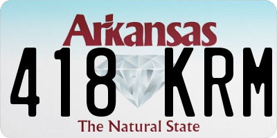 AR license plate 418KRM