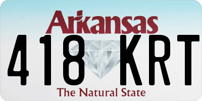 AR license plate 418KRT