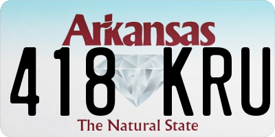 AR license plate 418KRU