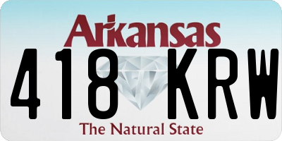 AR license plate 418KRW