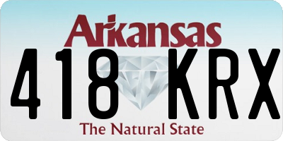 AR license plate 418KRX