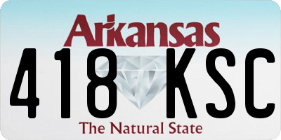 AR license plate 418KSC