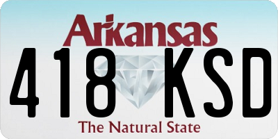AR license plate 418KSD