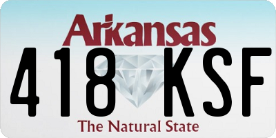 AR license plate 418KSF