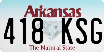 AR license plate 418KSG