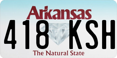 AR license plate 418KSH