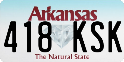 AR license plate 418KSK