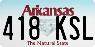 AR license plate 418KSL