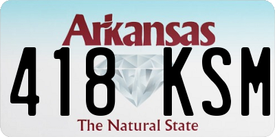AR license plate 418KSM