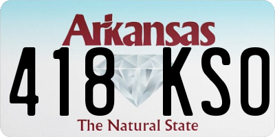 AR license plate 418KSO