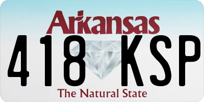 AR license plate 418KSP