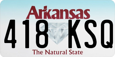 AR license plate 418KSQ