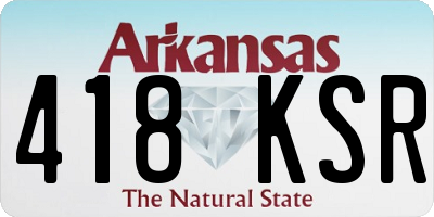 AR license plate 418KSR