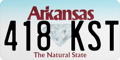AR license plate 418KST
