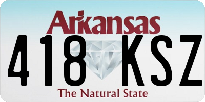 AR license plate 418KSZ