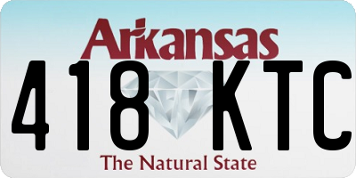 AR license plate 418KTC