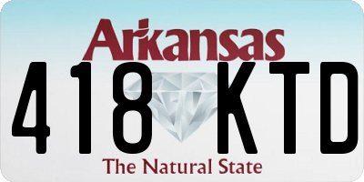AR license plate 418KTD