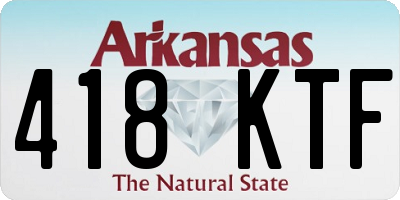 AR license plate 418KTF