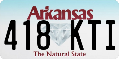 AR license plate 418KTI