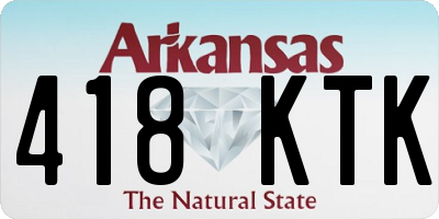 AR license plate 418KTK