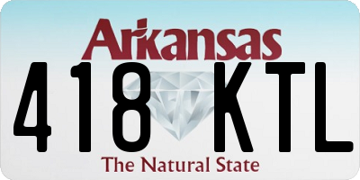 AR license plate 418KTL
