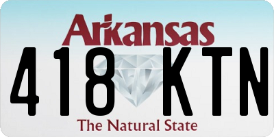 AR license plate 418KTN