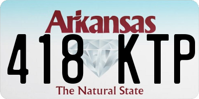 AR license plate 418KTP