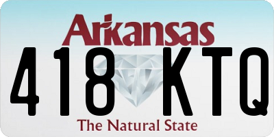 AR license plate 418KTQ