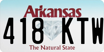 AR license plate 418KTW