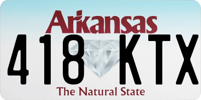 AR license plate 418KTX