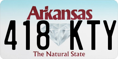 AR license plate 418KTY