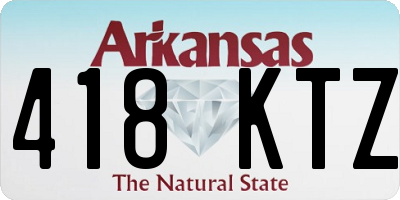 AR license plate 418KTZ