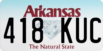 AR license plate 418KUC