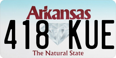 AR license plate 418KUE