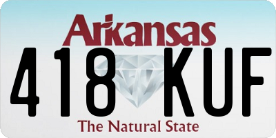 AR license plate 418KUF
