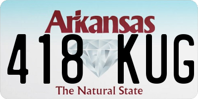 AR license plate 418KUG